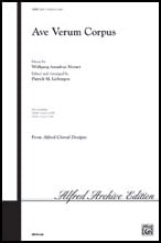 Ave Verum Corpus Unison/Two-Part choral sheet music cover Thumbnail